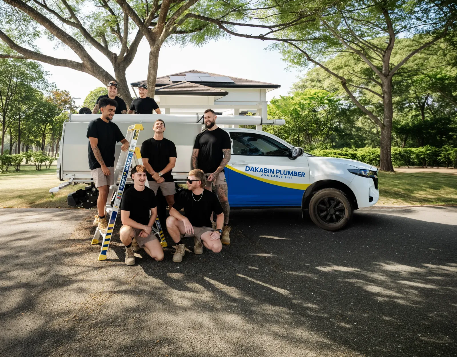 Dakabin Plumber team and ute